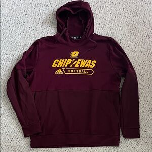 Adidas Maroon Chippewas Softball Sweater